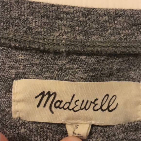 Madewell long sleeve grey top! EUC - Picture 5 of 8